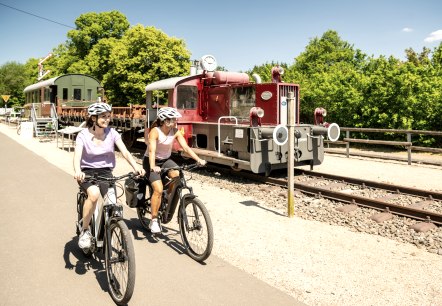 Railroad museum in Pronsfeld on the Eifel-Ardennes cycle path, © Eifel Tourismus GmbH, Dominik Ketz Railroad museum in Pronsfeld on the Eifel-Ardennes cycle path, © Eifel Tourismus GmbH, Dominik Ketz