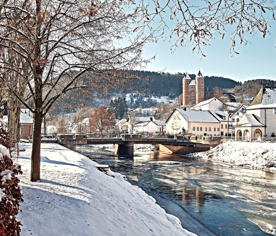 Bertradaburg im Winter, © Horst Könemund Bertradaburg im Winter, © Horst Könemund