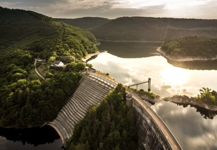 Uitzicht op de Urft Dam in het Nationaal Park Eifel, © Eifel Tourismus GmbH, D. Ketz Uitzicht op de Urft Dam in het Nationaal Park Eifel, © Eifel Tourismus GmbH, D. Ketz