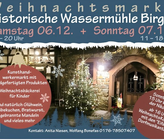 Weihnachtsmarkt Birgel, © Wolfgang Bonefas Weihnachtsmarkt Birgel, © Wolfgang Bonefas