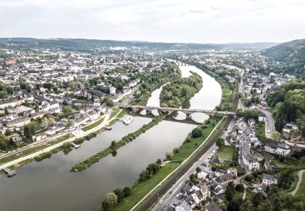 Uitzicht op Trier, bestemming van de Eifelsteig, © Eifel Tourismus GmbH, D. Ketz Uitzicht op Trier, bestemming van de Eifelsteig, © Eifel Tourismus GmbH, D. Ketz