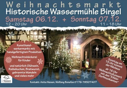 Weihnachtsmarkt Birgel, © Wolfgang Bonefas Weihnachtsmarkt Birgel, © Wolfgang Bonefas