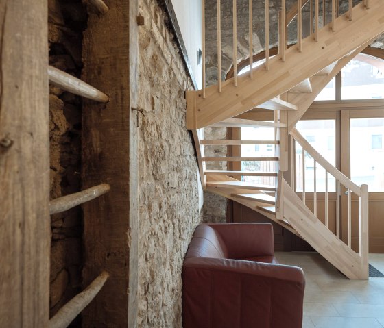 Eingangsbereich der umgebauten Scheune Eingangsbereich der umgebauten Scheune