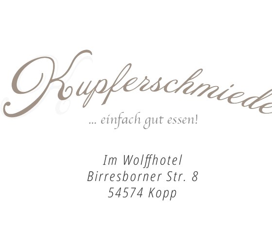 Logo mit Anschrift, © Kupferschmiede Logo mit Anschrift, © Kupferschmiede