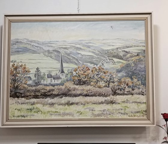 Gratzel Kurt, Adenau - Original Ölgemälde - Kirche Gratzel Kurt, Adenau - Original Ölgemälde - Kirche