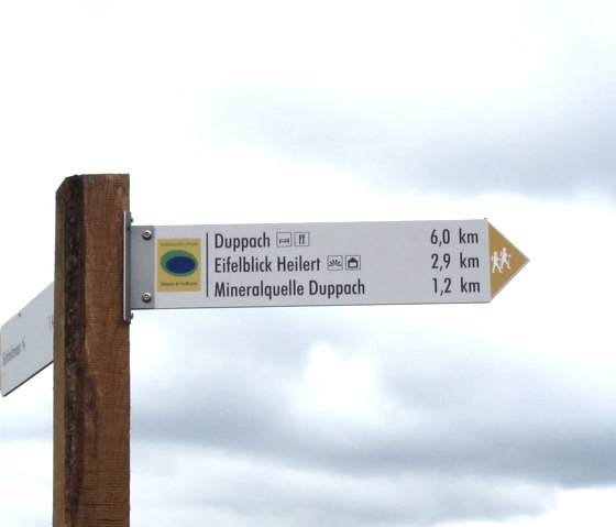 Wegweiser, © Touristik GmbH Gerolsteiner Land Wegweiser, © Touristik GmbH Gerolsteiner Land