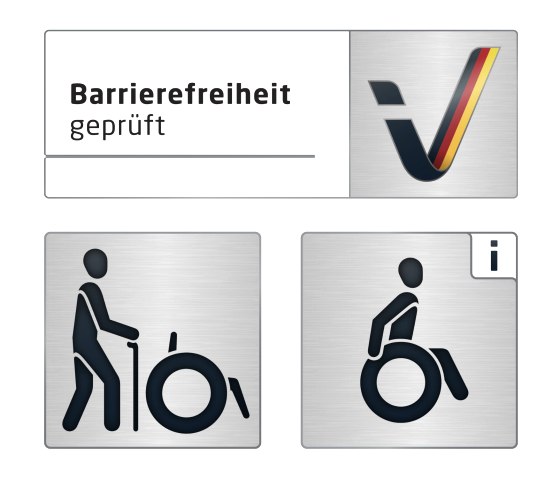 Piktogramme für Reisen für alle und Barrierefreiheit geprüft, © Reisen für Alle Piktogramme für Reisen für alle und Barrierefreiheit geprüft