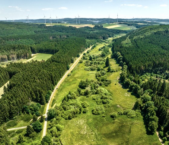 The Eifel-Ardennes cycle path leads through the green landscape of the Eifel, © Eifel Tourismus GmbH, Dominik Ketz The Eifel-Ardennes cycle path leads through the green landscape of the Eifel, © Eifel Tourismus GmbH, Dominik Ketz