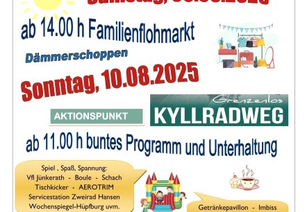 Flyer Flohmarkt und Radaktion, © Ortsgemeinde Jünkerath Flyer Flohmarkt und Radaktion, © Ortsgemeinde Jünkerath