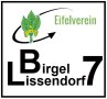 Logo des Eifelvereins mit grünem Blatt, Pfeil und den Ortsnamen Birgel und Lissendorf, sowie der Zahl 7., © Eifelverein Birgel Lissendorf Logo des Eifelvereins mit grünem Blatt, Pfeil und den Ortsnamen Birgel und Lissendorf, sowie der Zahl 7., © Eifelverein Birgel Lissendorf