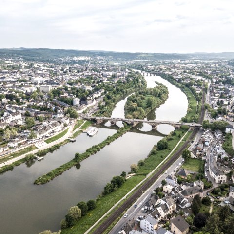 Uitzicht op Trier, bestemming van de Eifelsteig, © Eifel Tourismus GmbH, D. Ketz Uitzicht op Trier, bestemming van de Eifelsteig, © Eifel Tourismus GmbH, D. Ketz