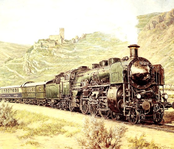 Blick auf Burg Gutenfels, © Eisenbahnmuseum Jünkerath Blick auf Burg Gutenfels, © Eisenbahnmuseum Jünkerath