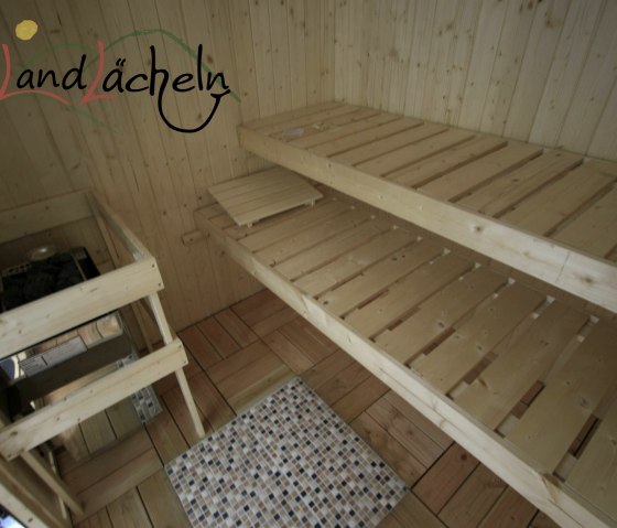 Gesund und entspannend - die Sauna im Wellness-Bad, © Familie Floßdorf Gesund und entspannend - die Sauna im Wellness-Bad, © Familie Floßdorf