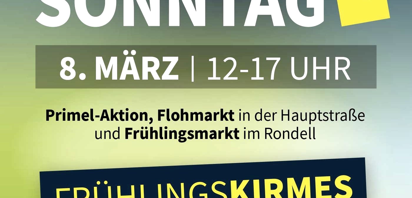 Plakat Geroslteiner Shopping Sonntag, &copy; GeroTeam e.V.