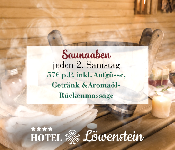 Saunaabend, © Hotel Löwenstein