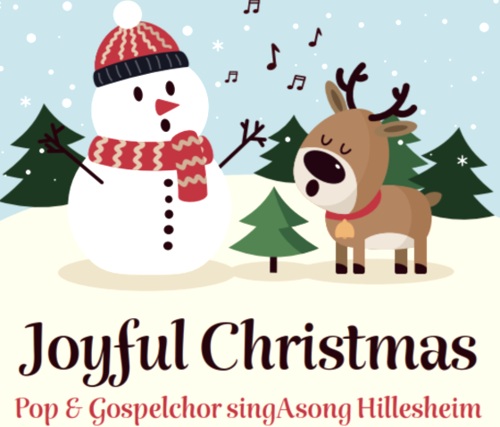 Plakat Joyful Christmas, © Maria Oeffling