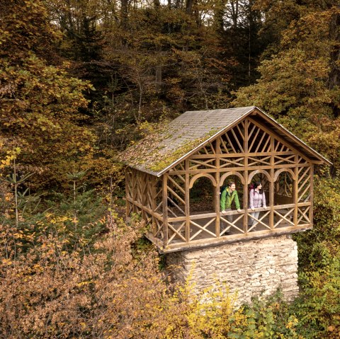 Uitzicht vanaf de Balduinshütte boven het Liesertal, Eifelsteig etappe 12, © Eifel Tourismus GmbH, D. Ketz