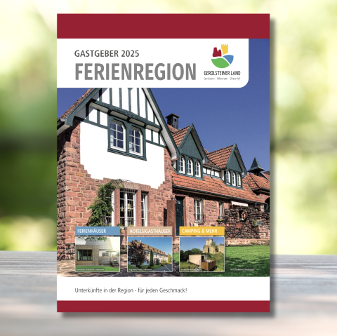 Titelseite Unterunftsverzeichnis &quot;Gastgeber 2025 Ferienregion Gerolsteiner Land&quot; 