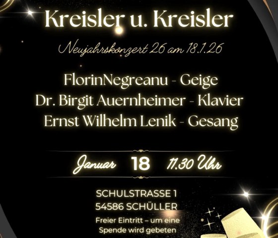 Neujahrskonzert Sch&uuml;ller, &copy; Regina Bullermann-Lentz