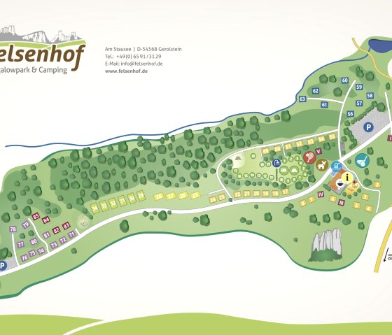Felsenhof Parkplan