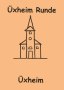 Logo of the Üxheim Runde with a drawn church and lettering on an orange background., © OG Üxheim