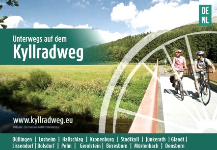 Titelseite Flyer &quot;Unterwegs auf dem Kyllradweg&quot; 
