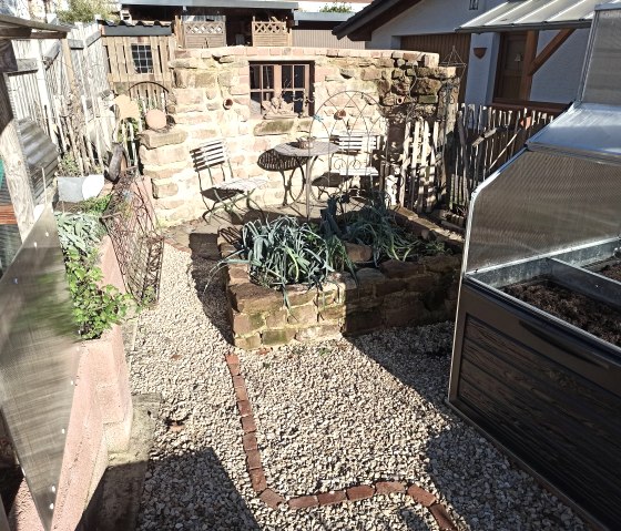 Sitzgelegenheit im Garten, &copy; Ferien am T&auml;lchen-Thomas van Nerven