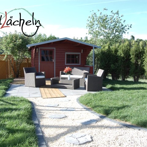 Die zweite (Sonnen-)Terrasse mit Lounge-Möbeln, © Familie Floßdorf