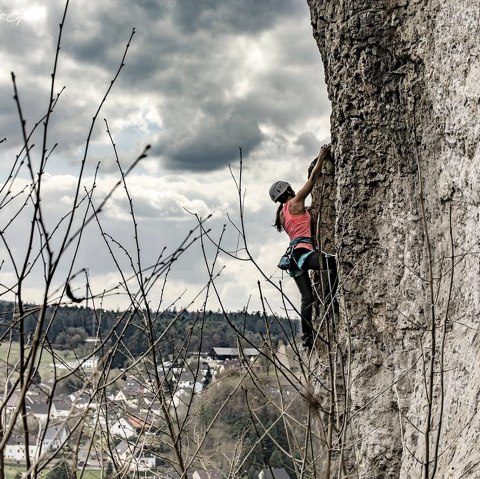 Klettern an der Hustley, &copy; Martin M&uuml;ller