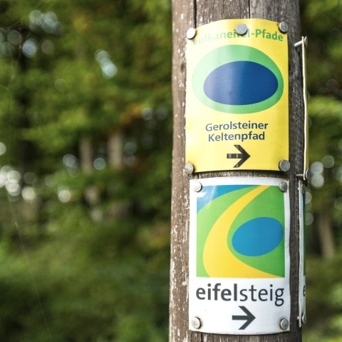 Wegmarkierung Eifel und Gerolsteiner Keltenpfad, © Eifel Tourismus GmbH, Dominik Ketz
