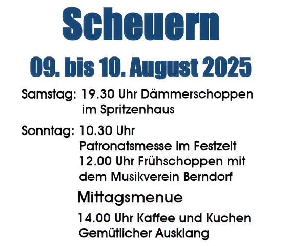 Plakat, © Ortsgemeinde Scheuern