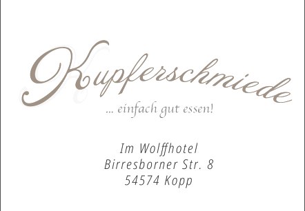 Logo mit Anschrift, © Kupferschmiede