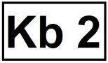 Ein rechteckiges Schild mit schwarzem Rand und der Aufschrift 'Kb 2' in schwarzer Schrift auf weißem Hintergrund., © Touristik GmbH Gerolsteiner Land