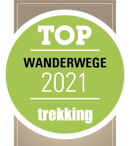 Auszeichnung Top Wanderweg 2021 trekking