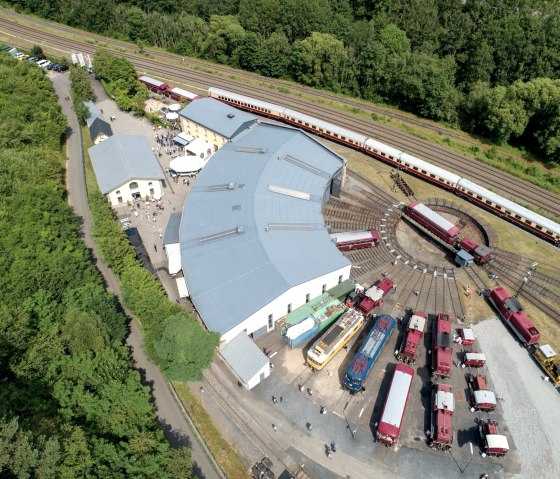 Gel&auml;nde Lokschuppen, &copy; Mahlow-Media