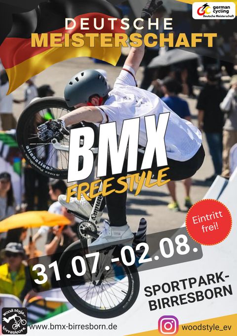 Ein BMX-Fahrer zeigt eine spektakuläre Freestyle-Performance. Die Veranstaltung findet vom 31. Juli bis 2. August im Sportpark Birresborn statt.