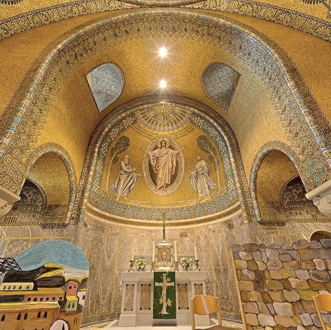 Erlöserkirche Gerolstein Mosaik, © Foto Achim Meurer, https://achimmeurer.com/