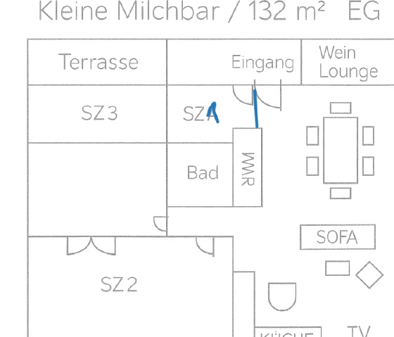 Grundriss Kleine Milchbar