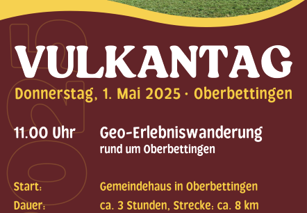 Plakat Vulkantag, © Touristik GmbH Gerolsteiner Land
