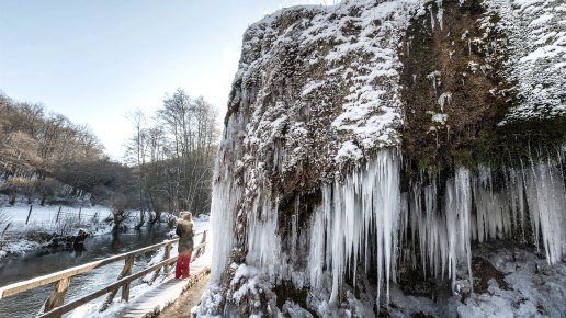 Nohner Wasserfall im Winter, &copy; Rheinland-Pfalz Tourismus GmbH, Dominik Ketz