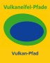 Wegmarkeringen voor de Vulkan-Pfad wandelroute