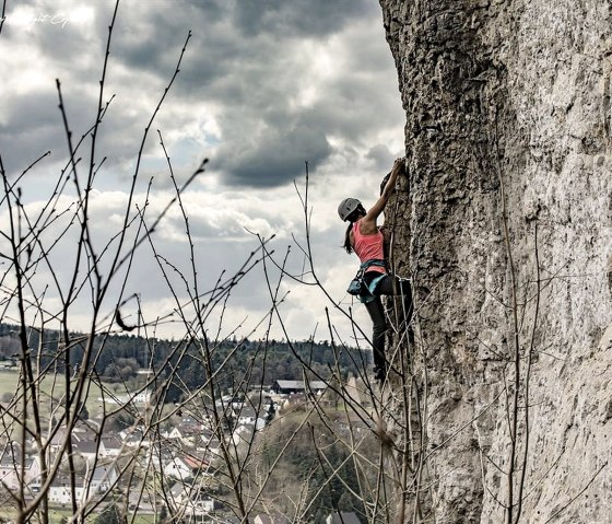 Klettern an der Hustley, &copy; Martin M&uuml;ller