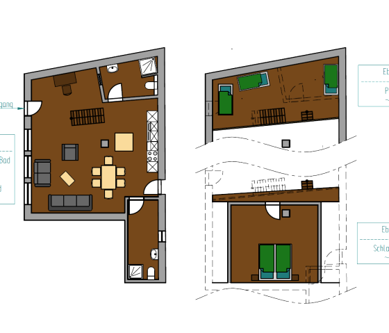 Grundriss Ferienwohnung ASKA, © Isi-Hof
