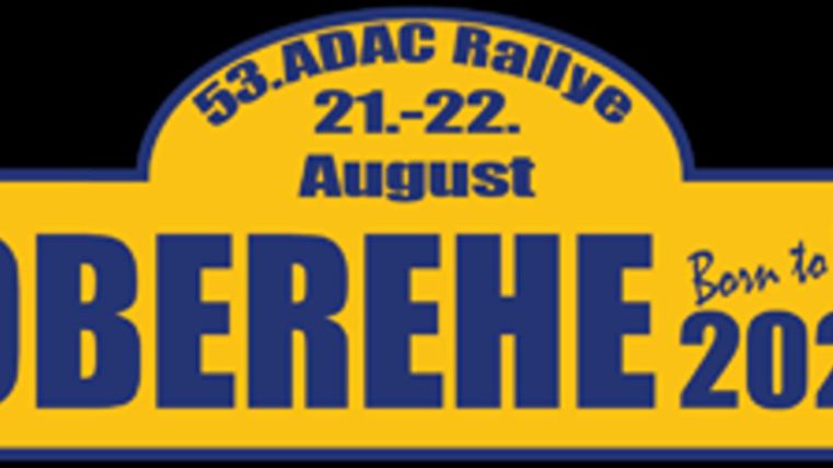 Blechschild met de inscriptie 53. ADAC Rallye Oberehe