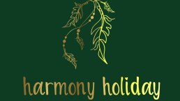 harmony holiday_Logo_gold auf gruen