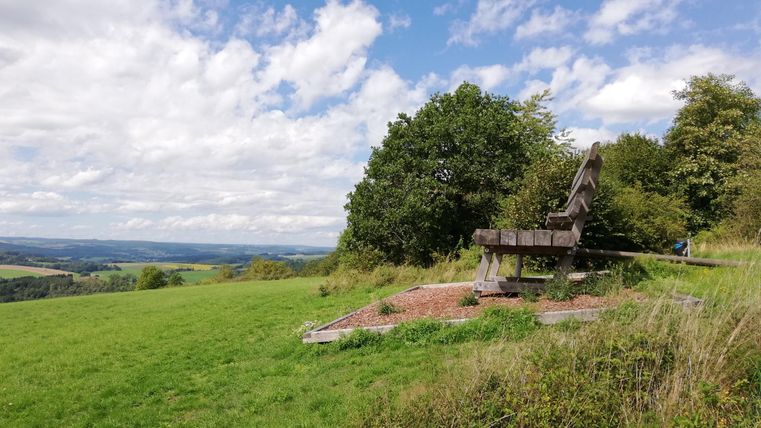 Bild XXL Bank in Berlingen mit Aussicht