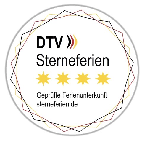 Sterneauszeichnung des DTV f&uuml;r gepr&uuml;fte Ferirenunterk&uuml;nfte