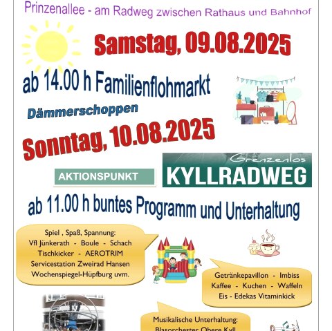 Flyer Flohmarkt und Radaktion, © Ortsgemeinde Jünkerath
