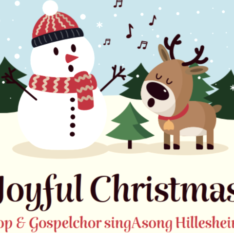 Plakat Joyful Christmas, © Maria Oeffling